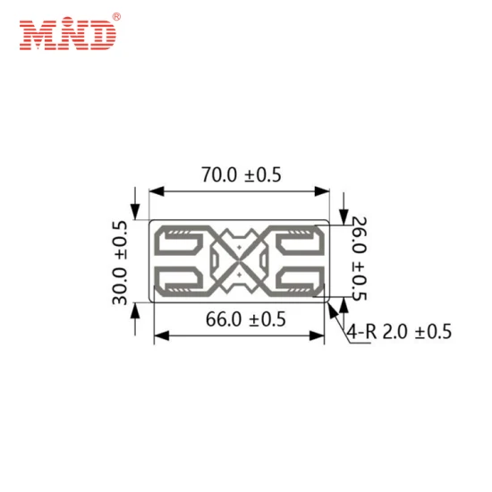 Étiquette RFID adhésive forte personnalisée de haute qualité UHF M4qt